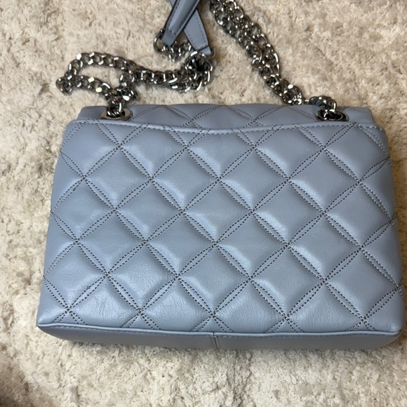 NWOT Kate Spade Baby Blue Natalia Small Flap Smooth Quilted Crossbody - Picture 3 of 11